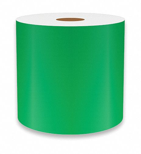 J1687 ContinuousLabelStock Green Gloss 4inW