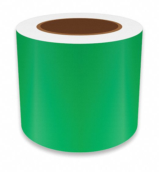 J2298 ContinuousLabelStock Green Gloss 4inW