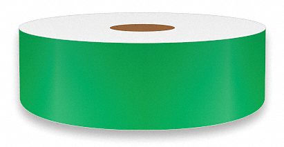 J1687 ContinuousLabelStock Green Gloss 1inW
