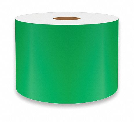 J1687 ContinuousLabelStock Green Gloss 3inW