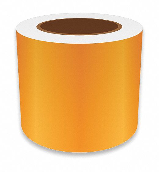 J2298 ContinuousLabelStock Orange Gloss 4inW