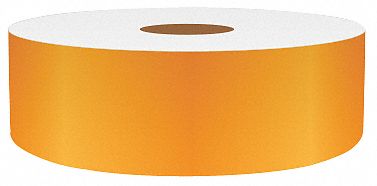 J1687 ContinuousLabelStock Orange Gloss 1inW