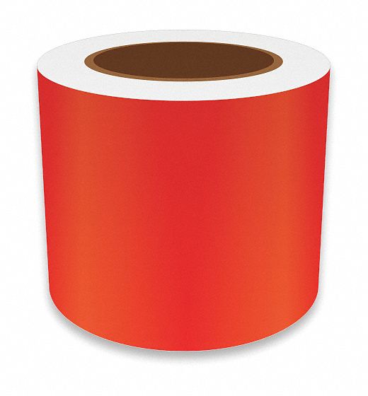 J2298 ContinuousLabelStock Red Gloss 4inW