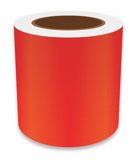 J2300 ContinuousLabelStock Red Gloss 5inW