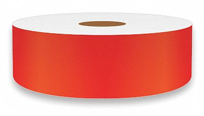 J1687 ContinuousLabelStock Red Gloss 1inW