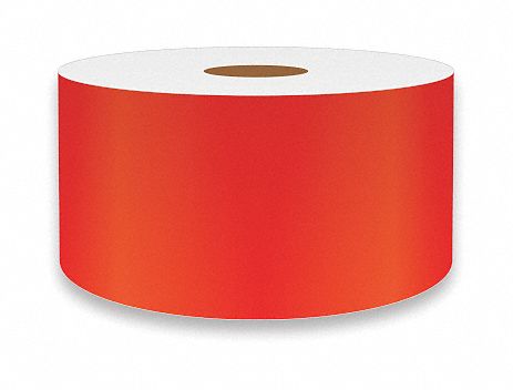J1687 ContinuousLabelStock Red Gloss 2inW
