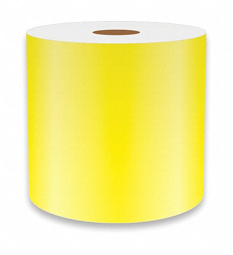 J1687 ContinuousLabelStock Yellow Gloss 4inW