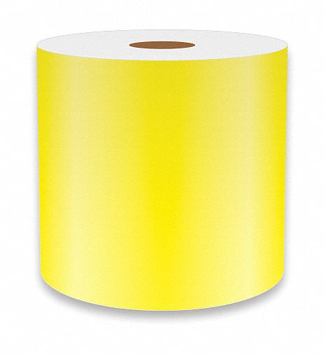 J1687 ContinuousLabelStock Yellow Gloss 3inW