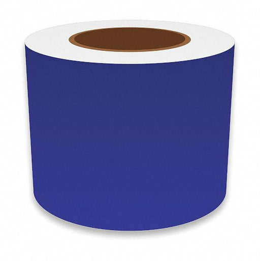 J2297 ContinuousLabelStock Blue Gloss 4inW