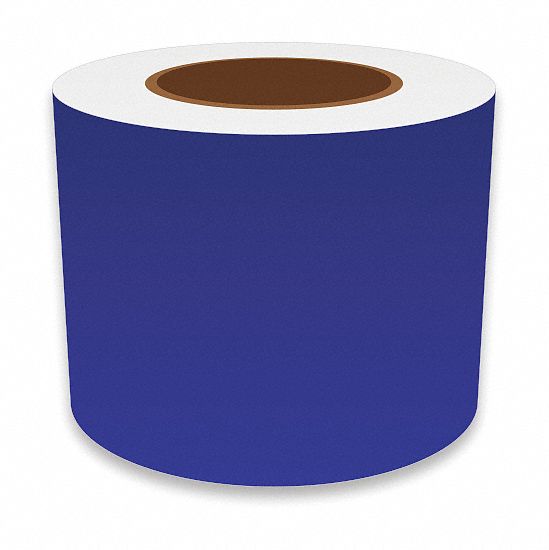 J2297 ContinuousLabelStock Blue Gloss 4inW