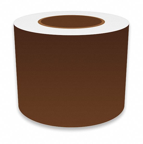 J2297 ContinuousLabelStock Brown Gloss 4inW