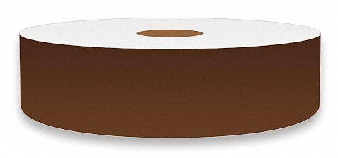 J2288 ContinuousLabelStock Brown Gloss 1inW