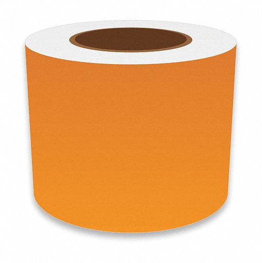 J2297 ContinuousLabelStock Orange Gloss 4inW