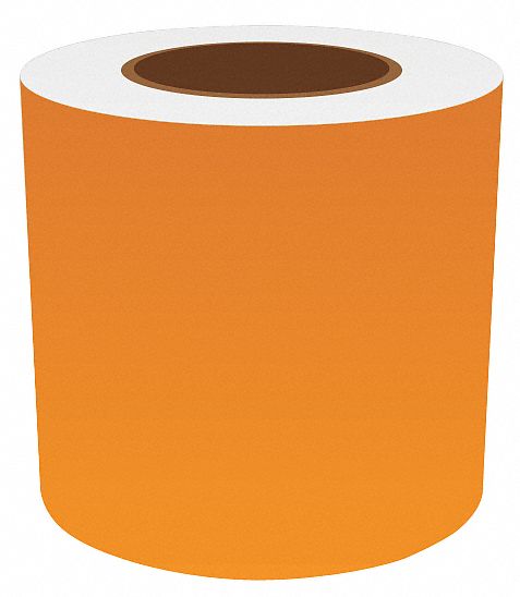 J2299 ContinuousLabelStock Orange Gloss 5inW