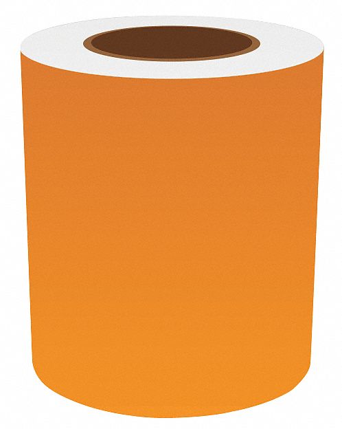 J2301 ContinuousLabelStock Orange Gloss 6inW