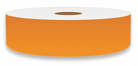 J2288 ContinuousLabelStock Orange Gloss 1inW
