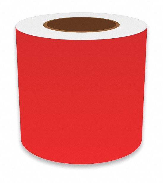 J2299 ContinuousLabelStock Red Gloss 5inW