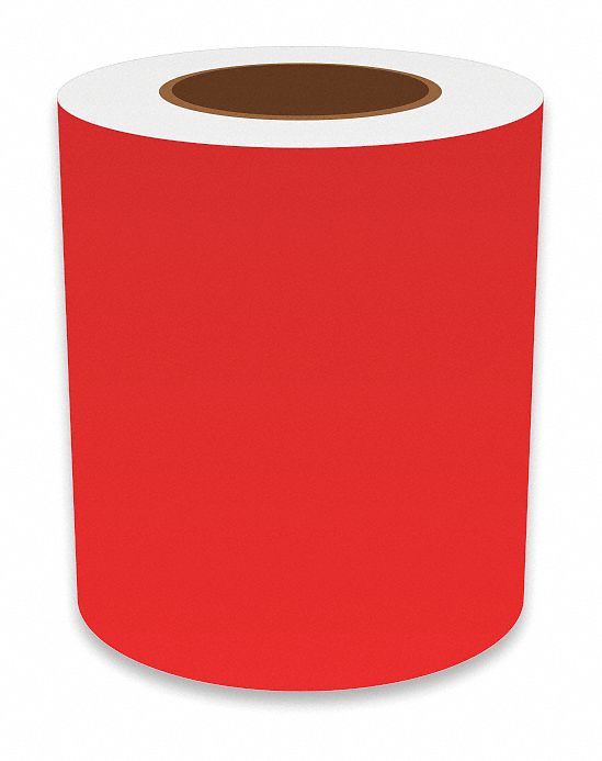 J2301 ContinuousLabelStock Red Gloss 6inW