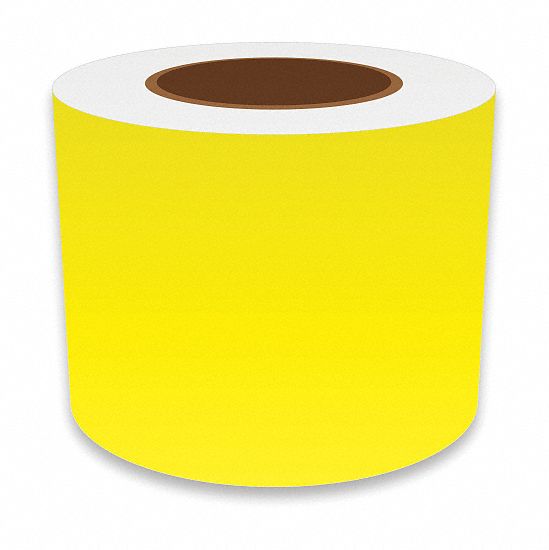 J2297 ContinuousLabelStock Yellow Gloss 4inW