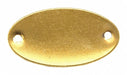 Blank Tag Brass 1in H 1 7/8in W PK100