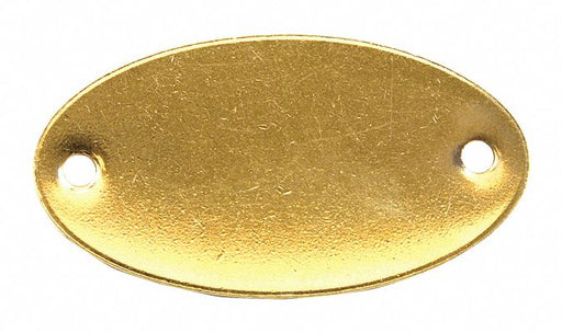Blank Tag Brass 1in H 1 7/8in W PK100