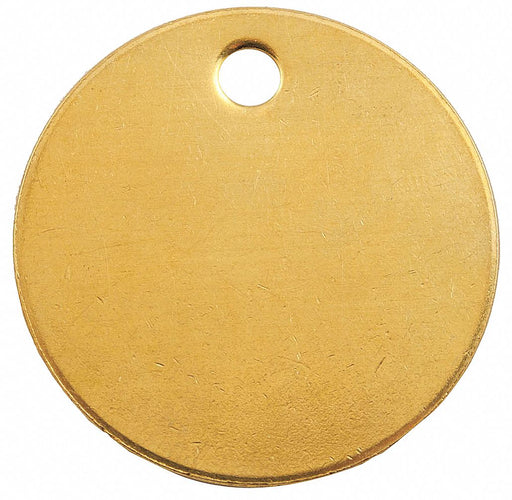 Blnk Tag Brass 1 1/2in H 1 1/2in W PK100