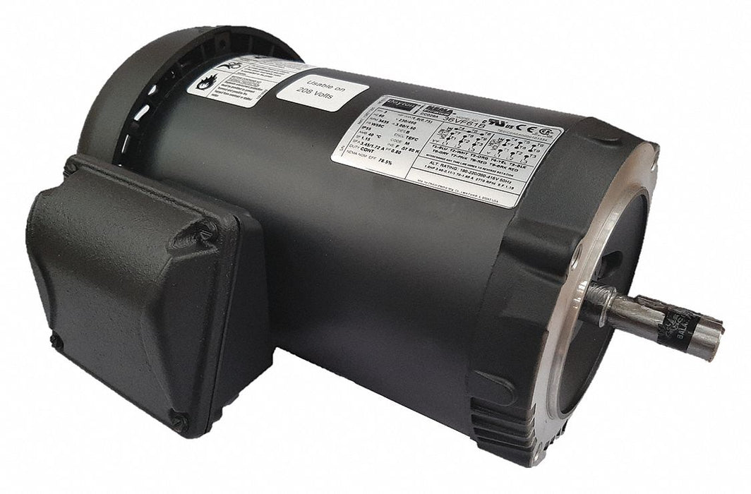 GP Motor 1 HP 3 520 RPM 230/460V AC 56C