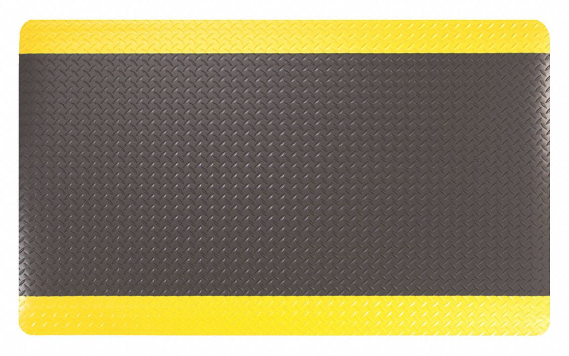Anti-Fatigue Mat 9/16 Black/Yellow 3x 5