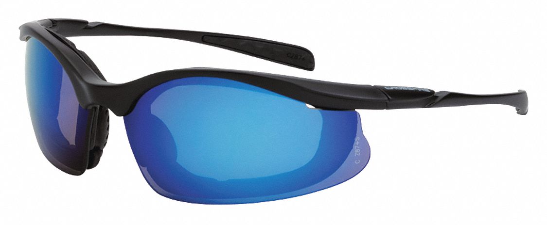 Safety Glasses Blue Mirror