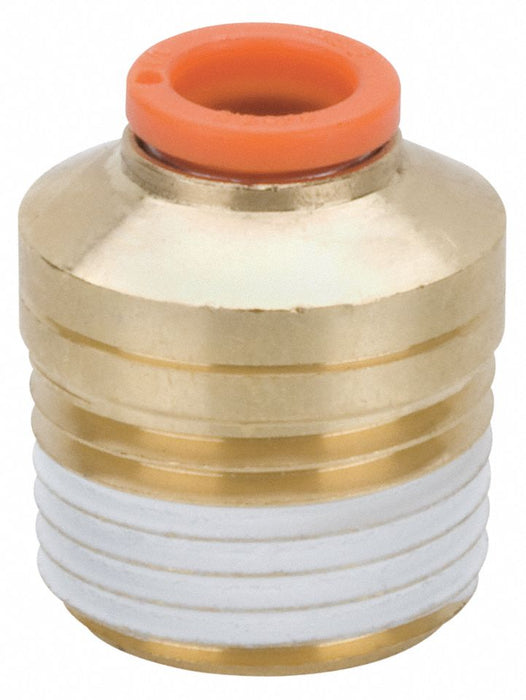 HexAdapter Brass Push-Fit1/2 MNPT1/4 