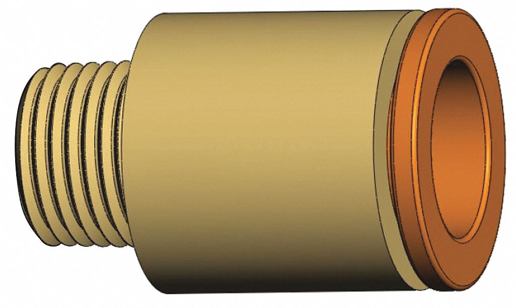 HexAdapter Brass Push-Fit3/8 MNPT1/8 