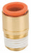 HexAdapter Brass Push-Fit3/8 MNPT3/8 