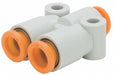 Wye PBT Push-Fit 8 mm 8 mm 8 mm
