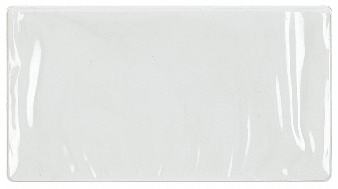 LabelHolder 7.75inL 4.25inW Clr/Wht PK4