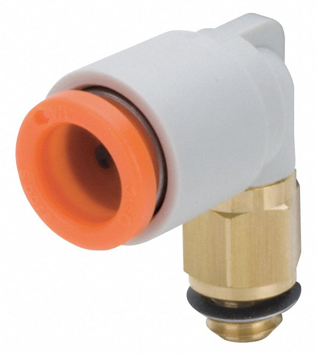 Elbow Brass Push-Fit1/4in MUNF1/4in