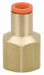 Strt Brass Push-Fit1/4in FNPT1/8in