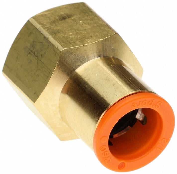 Strt Brass Push-Fit1/2in FNPT1/2in