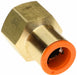 Strt Brass Push-Fit1/2in FNPT1/2in