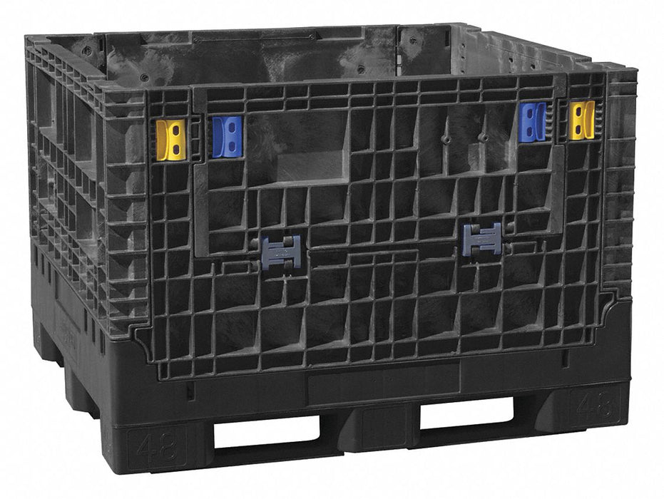 Clps Bulk Ctr Black Solid 48 in