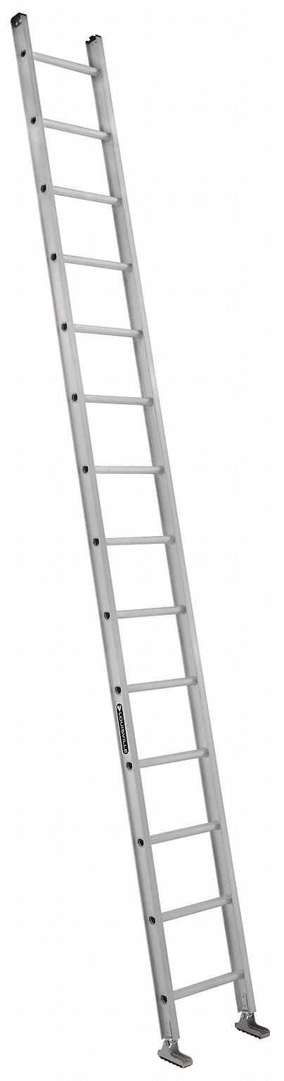 Straight Ladder 300 lb Alum