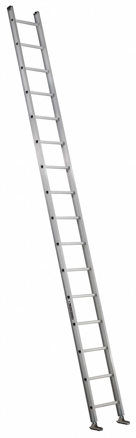 Straight Ladder 300 lb Alum