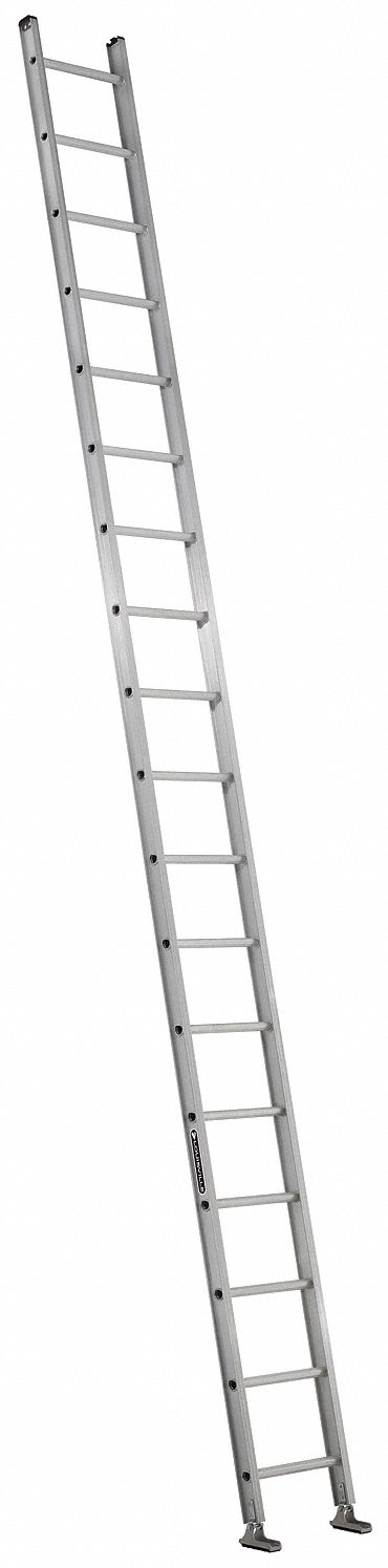 Straight Ladder 300 lb Alum