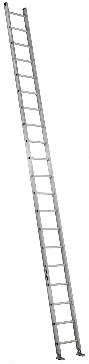 Straight Ladder 300 lb Alum