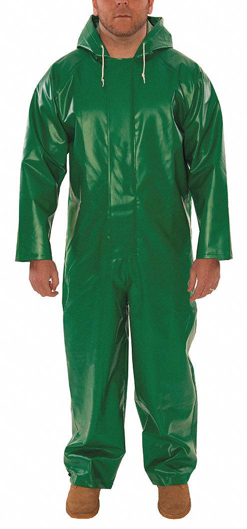 FR Coverall Rain Suit Green M