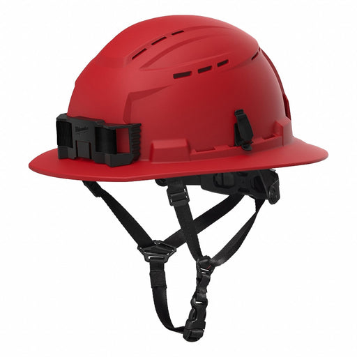 RED FULL BRIM HELMET VNT CLASS C