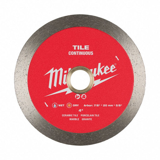 DiamondSawBlade Diam 4 Arbor 5/8 7/8 