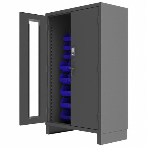 K4874 Bin Cabinet 78 x48 x24 Gray 42BlueBns