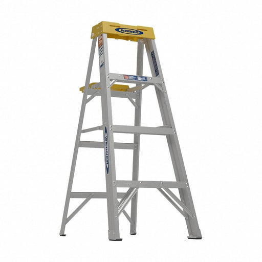 Stepladder Aluminum 4 ft H 300 lb Cap.