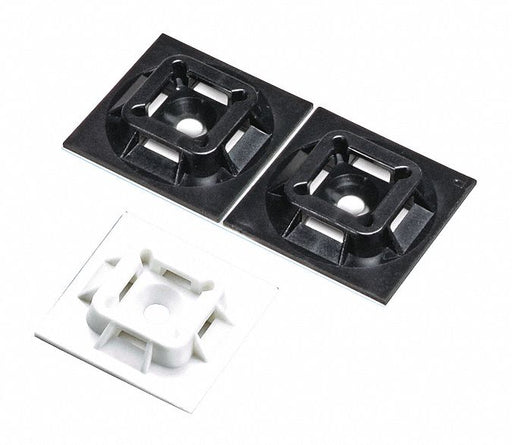 Cable Tie Mount Adh 2x2 Wh PK50