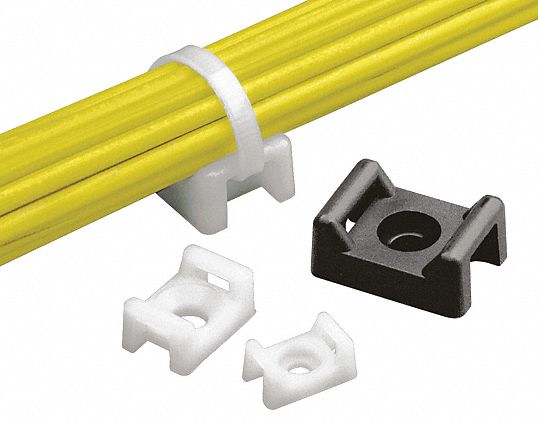 Cable Tie Base Saddle Natural PK100
